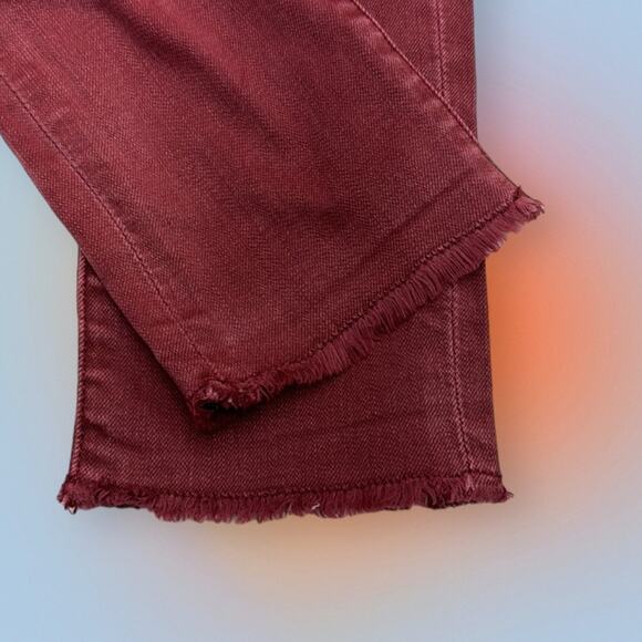 AMERICAN EAGLE Women’s 00 Burgundy Red JEGGING CROP Jeans - Picture 5 of 5